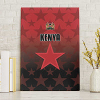 Kenya Football Canvas Wall Art Go Harambee Stars - Red Jersey - Wonder Print Shop