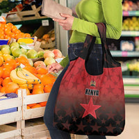 Kenya Football Grocery Bag Go Harambee Stars - Red Jersey - Wonder Print Shop