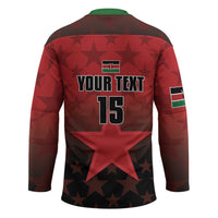 Custom Kenya Football Hockey Jersey Go Harambee Stars - Red Jersey - Wonder Print Shop