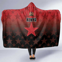 Kenya Football Hooded Blanket Go Harambee Stars - Red Jersey - Wonder Print Shop