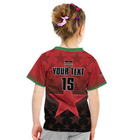 Custom Kenya Football Kid T Shirt Go Harambee Stars - Red Jersey - Wonder Print Shop
