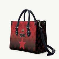 Kenya Football Leather Bag Go Harambee Stars - Red Jersey - Wonder Print Shop