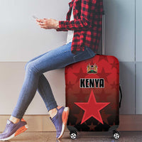 Kenya Football Luggage Cover Go Harambee Stars - Red Jersey - Wonder Print Shop