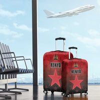 Kenya Football Luggage Cover Go Harambee Stars - Red Jersey - Wonder Print Shop