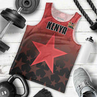 Custom Kenya Football Men Tank Top Go Harambee Stars - Red Jersey - Wonder Print Shop