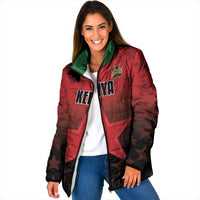 Custom Kenya Football Padded Jacket Go Harambee Stars - Red Jersey - Wonder Print Shop