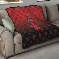 Kenya Football Quilt Go Harambee Stars - Red Jersey - Wonder Print Shop