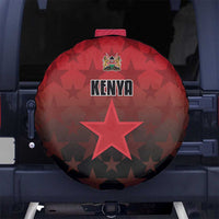 Kenya Football Spare Tire Cover Go Harambee Stars - Red Jersey - Wonder Print Shop