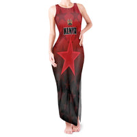 Custom Kenya Football Tank Maxi Dress Go Harambee Stars - Red Jersey - Wonder Print Shop