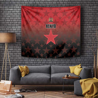 Kenya Football Tapestry Go Harambee Stars - Red Jersey - Wonder Print Shop