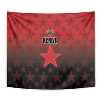 Kenya Football Tapestry Go Harambee Stars - Red Jersey - Wonder Print Shop