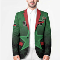 Custom Kenya Football Blazer Go Harambee Stars - Green Jersey - Wonder Print Shop