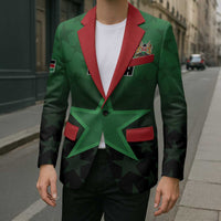 Custom Kenya Football Blazer Go Harambee Stars - Green Jersey - Wonder Print Shop