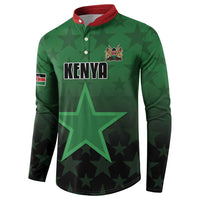 Custom Kenya Football Button Sweatshirt Go Harambee Stars - Green Jersey - Wonder Print Shop