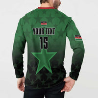 Custom Kenya Football Button Sweatshirt Go Harambee Stars - Green Jersey - Wonder Print Shop