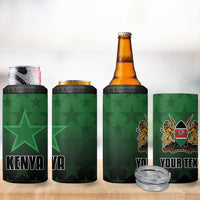 Custom Kenya Football 4 in 1 Can Cooler Tumbler Go Harambee Stars - Green Jersey - Wonder Print Shop