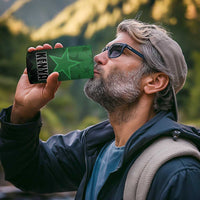 Custom Kenya Football 4 in 1 Can Cooler Tumbler Go Harambee Stars - Green Jersey - Wonder Print Shop