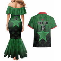 Custom Kenya Football Couples Matching Mermaid Dress and Hawaiian Shirt Go Harambee Stars - Green Jersey - Wonder Print Shop