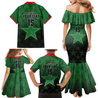 Custom Kenya Football Family Matching Mermaid Dress and Hawaiian Shirt Go Harambee Stars - Green Jersey - Wonder Print Shop