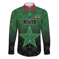 Custom Kenya Football Family Matching Puletasi and Hawaiian Shirt Go Harambee Stars - Green Jersey - Wonder Print Shop