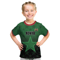 Custom Kenya Football Kid T Shirt Go Harambee Stars - Green Jersey - Wonder Print Shop
