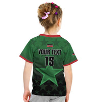 Custom Kenya Football Kid T Shirt Go Harambee Stars - Green Jersey - Wonder Print Shop