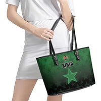 Kenya Football Leather Tote Bag Go Harambee Stars - Green Jersey - Wonder Print Shop