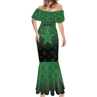 Custom Kenya Football Mermaid Dress Go Harambee Stars - Green Jersey - Wonder Print Shop