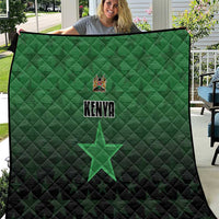 Kenya Football Quilt Go Harambee Stars - Green Jersey - Wonder Print Shop