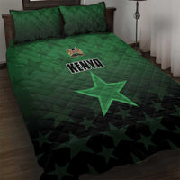 Kenya Football Quilt Bed Set Go Harambee Stars - Green Jersey - Wonder Print Shop