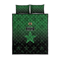 Kenya Football Quilt Bed Set Go Harambee Stars - Green Jersey - Wonder Print Shop