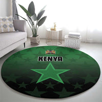 Kenya Football Round Carpet Go Harambee Stars - Green Jersey - Wonder Print Shop