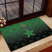 Kenya Football Rubber Doormat Go Harambee Stars - Green Jersey - Wonder Print Shop