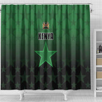 Kenya Football Shower Curtain Go Harambee Stars - Green Jersey - Wonder Print Shop