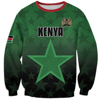 Custom Kenya Football Sweatshirt Go Harambee Stars - Green Jersey - Wonder Print Shop