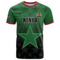 Custom Kenya Football T Shirt Go Harambee Stars - Green Jersey - Wonder Print Shop
