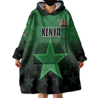 Custom Kenya Football Wearable Blanket Hoodie Go Harambee Stars - Green Jersey - Wonder Print Shop