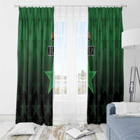 Kenya Football Window Curtain Go Harambee Stars - Green Jersey - Wonder Print Shop