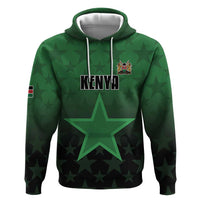 Custom Kenya Football Zip Hoodie Go Harambee Stars - Green Jersey - Wonder Print Shop