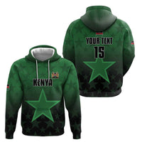 Custom Kenya Football Zip Hoodie Go Harambee Stars - Green Jersey - Wonder Print Shop