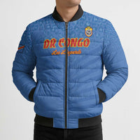 Custom DR Congo Football Bomber Puffer Jacket Come On Les Léopards - Wonder Print Shop