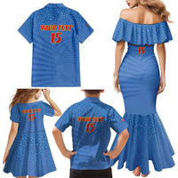 Custom DR Congo Football Family Matching Mermaid Dress and Hawaiian Shirt Come On Les Léopards - Wonder Print Shop