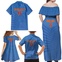 Custom DR Congo Football Family Matching Off Shoulder Maxi Dress and Hawaiian Shirt Come On Les Léopards - Wonder Print Shop