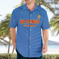 Custom DR Congo Football Hawaiian Shirt Come On Les Léopards - Wonder Print Shop