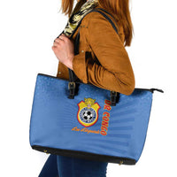 DR Congo Football Leather Tote Bag Come On Les Léopards - Wonder Print Shop