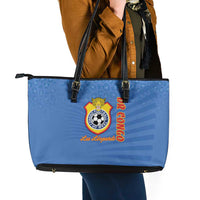 DR Congo Football Leather Tote Bag Come On Les Léopards - Wonder Print Shop