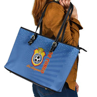 DR Congo Football Leather Tote Bag Come On Les Léopards - Wonder Print Shop