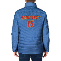 Custom DR Congo Football Padded Jacket Come On Les Léopards - Wonder Print Shop