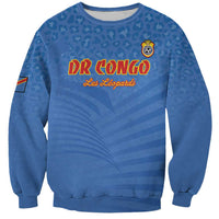 Custom DR Congo Football Sweatshirt Come On Les Léopards - Wonder Print Shop