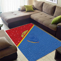 DR Congo Football Area Rug Allez Les Léopards - Wonder Print Shop